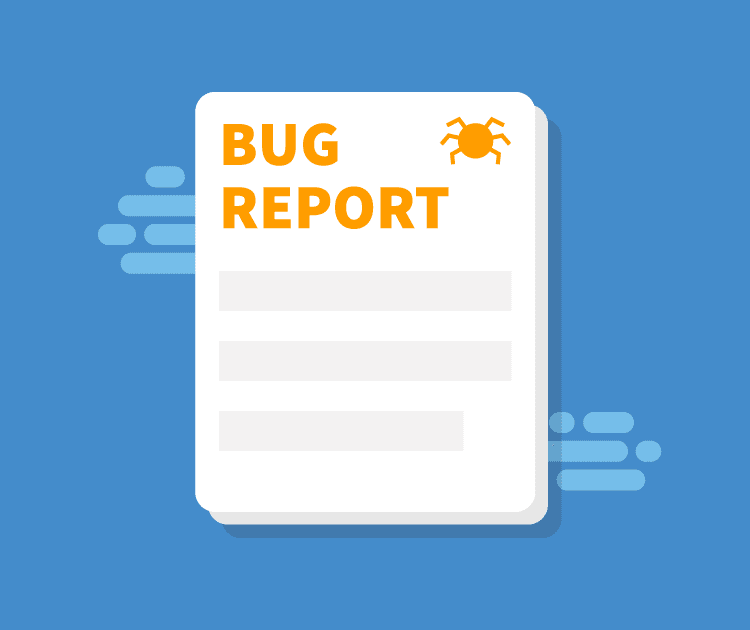 report a bug